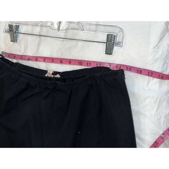 Eileen Fisher Black Elastic Waist Relaxed Fit Cropped Women's Pants Size 1X - Picture 6 of 9